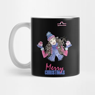 Merry Christmas Libra Winter Holidays Mug